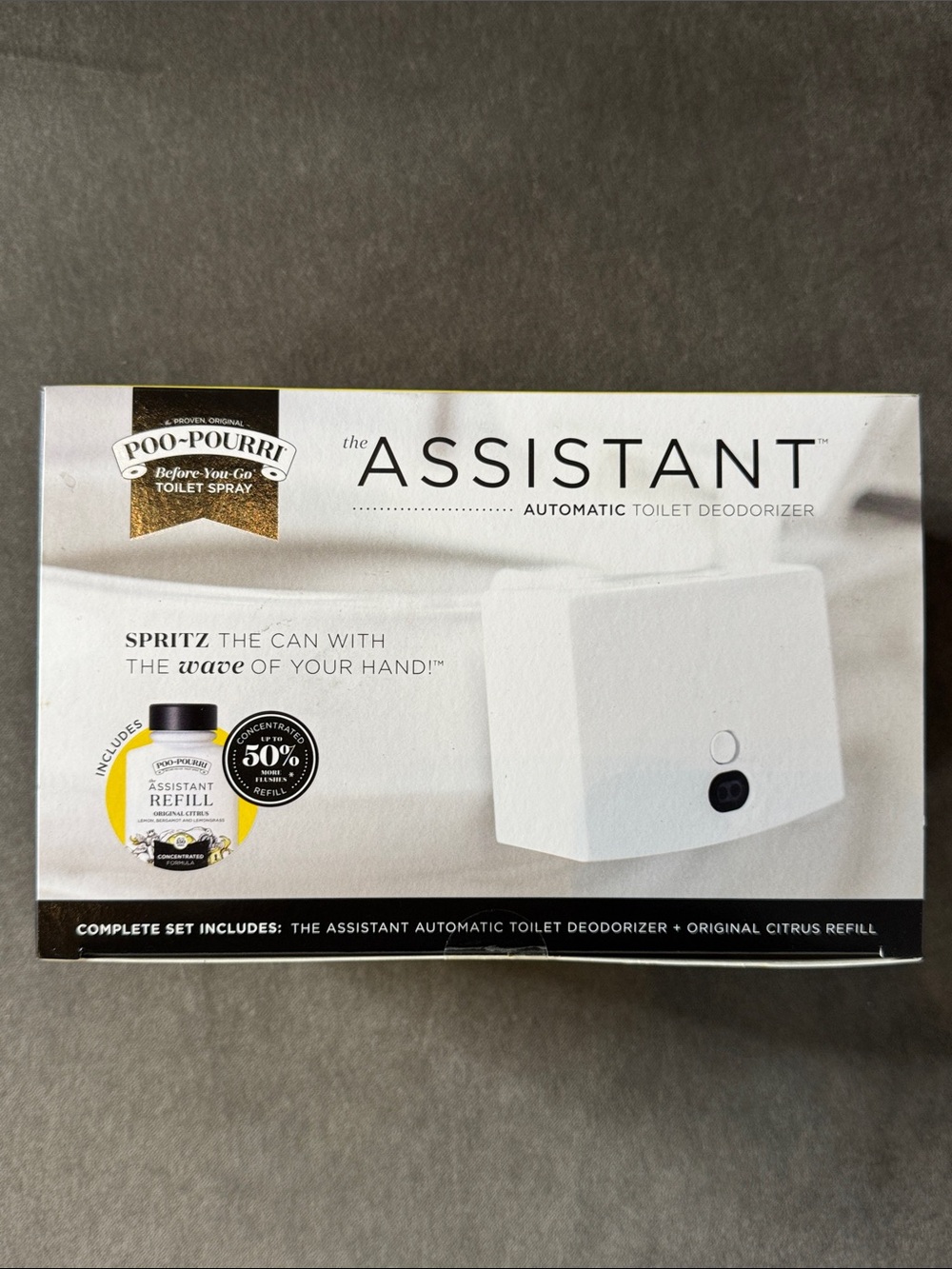 Poo-Pourri The Assistant Automatic Toilet Deodorizer NEW